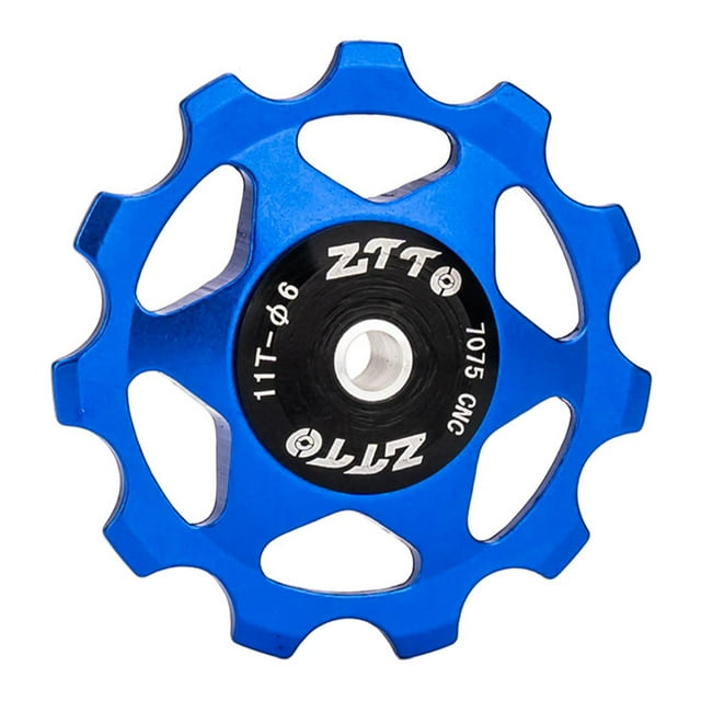 koolsoo Bike Rear Derailleur Pulley Road Bike Pulleys Guide Roller Cycling Accessory BMX blue