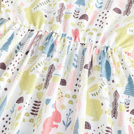 

Aayomet Flower Girl Dresses Toddler Girls Child Sleeveless Cartoon Prints Summer Beach Sundress Party Dresses Princess Dress White 4-5 Years