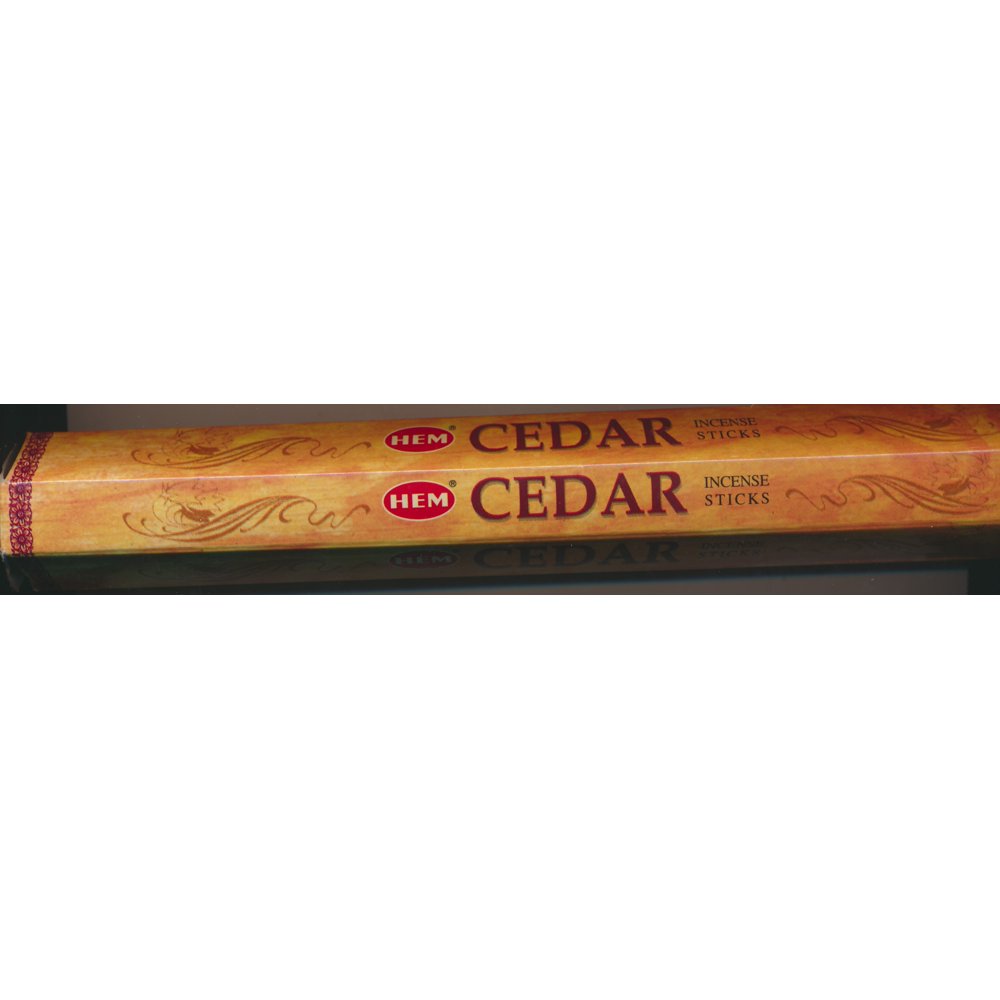 Cedar, HEM Incense 20 Stick Single Tube, Imported From India Walmart