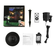 Christmas Light Projector with RF wirele ss Remote Rotating LED Star Show