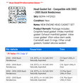 thumbnail image 2 of Head Gasket Set - Compatible with 2002 - 2005 Buick Rendezvous 2003 2004, 2 of 2