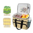 thumbnail image 2 of FORMRS Insulated Cooler Bag 24 Cans Capacity Soft Leakproof Lunch Box with Side Pockets, Cute Bee Pattern, 2 of 7