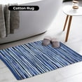 thumbnail image 2 of Bedding Craft Hand Made Woven Tonal Chindi Rugs 24x36 - Inch Rectangle Area Rugs, Reversible Farmhouse Area Rugs, Braided Chindi Cotton Area Rugs - Blue Multi, 2 of 11