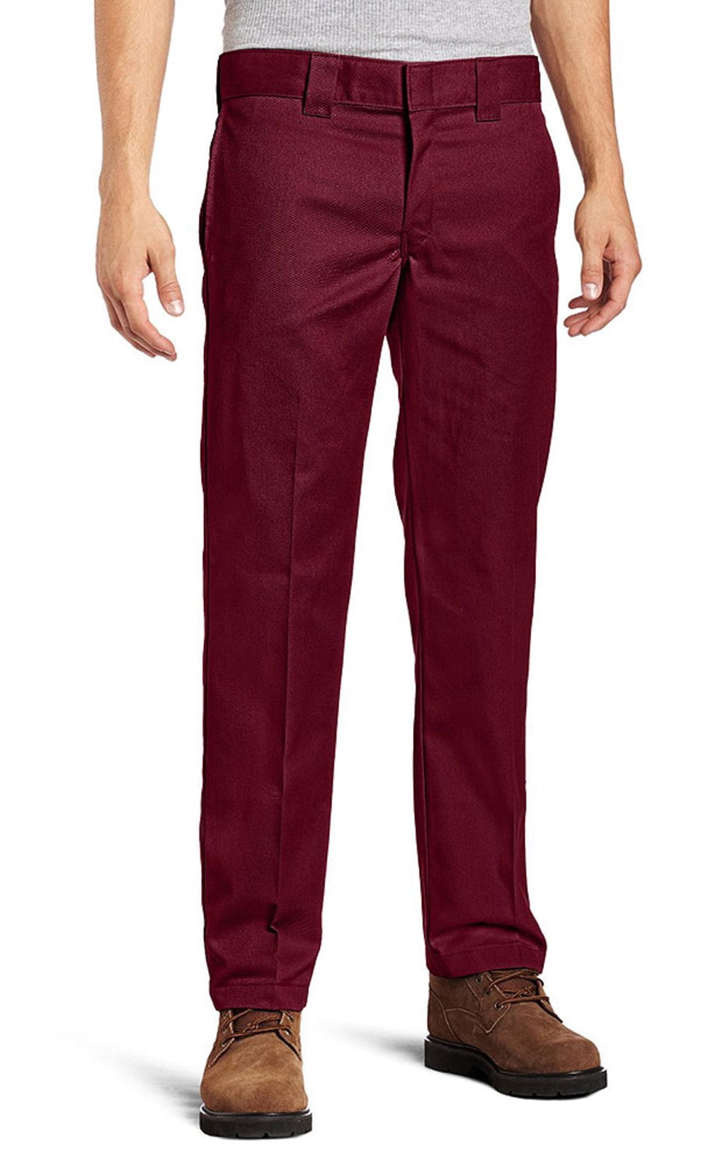 Dickies Men's Slim Straight Work Pants RED 30x34