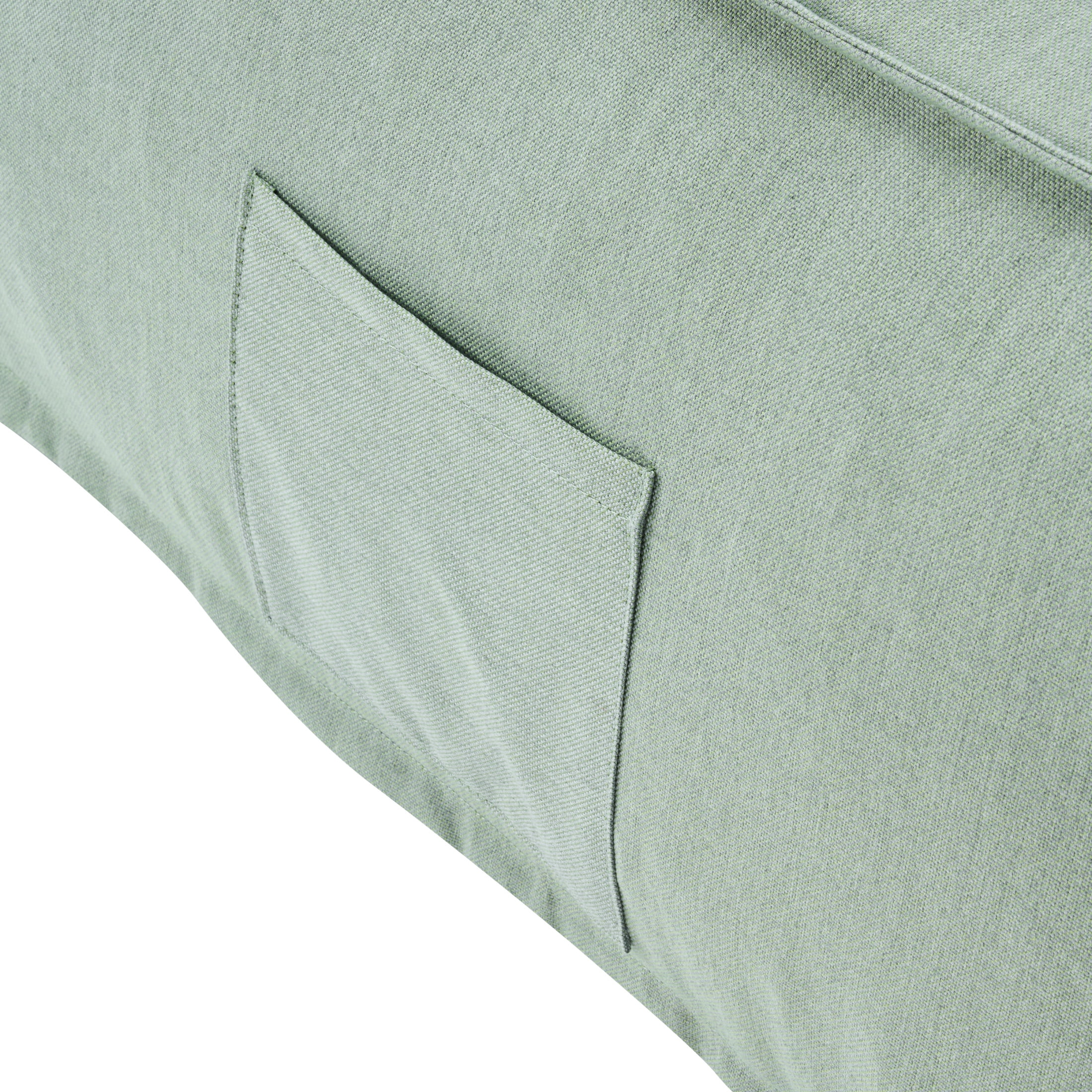 Christopher Knight Home 48" Outdoor Bean Bag Lounge Chair, Plush Foam Filled, Patio Garden Seating, Mint