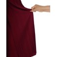 thumbnail image 3 of Made by Johnny Women's Pleated Wide Leg Pants with Elastic Waist Band S WINE, 3 of 6