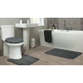 thumbnail image 2 of Garland Rug Gramercy Washable Bath Rug Set, 2 Piece (20"x34" & 17"x24") Cinder Gray, 2 of 7