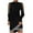 Black, variant on Black and Friday Deals 2023 Lindreshi Fall Dresses for Women 2023 Homecoming Dresses Women Sexy Pullover Round-Neck Solid Color Lace Patchwork Long Sleeve Dress