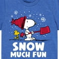 thumbnail image 3 of Peanuts - Snoopy and Woodstock Snow Much Fun - Toddler And Youth Short Sleeve Graphic T-Shirt, 3 of 6