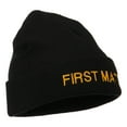 thumbnail image 5 of First Mate Embroidered Long Beanie - Black OSFM, 5 of 5