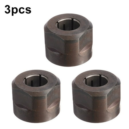 

Fule 13MM Metal 1/2\ Collet Nut Plunge Router Parts for Makita 3612 22.5*27mm Black