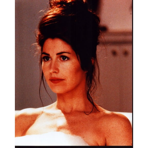 Posterazzi Dana Delany Naked In Bathtub 16" x 20" Framed Photographic Wall Art