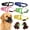 Black, variant on PTSPLLMY Dog Muzzle, Soft Muzzles for Small Medium Large Dogs, Puppy Dog Mouth Cover Guard to Prevent Biting Barking and Chewing, Soft Fabric