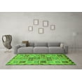 thumbnail image 3 of Ahgly Company Indoor Round Oriental Green Modern Area Rugs, 8' Round, 3 of 4
