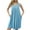 Light Blue D, variant on Loopsun Womens Dresses, Summer Dresses for Women, Women Nightgown with Pockets Sleep Shirts Sleeveless Sleepwear Pleated Nightshirt Round Neck Nightdress Green S