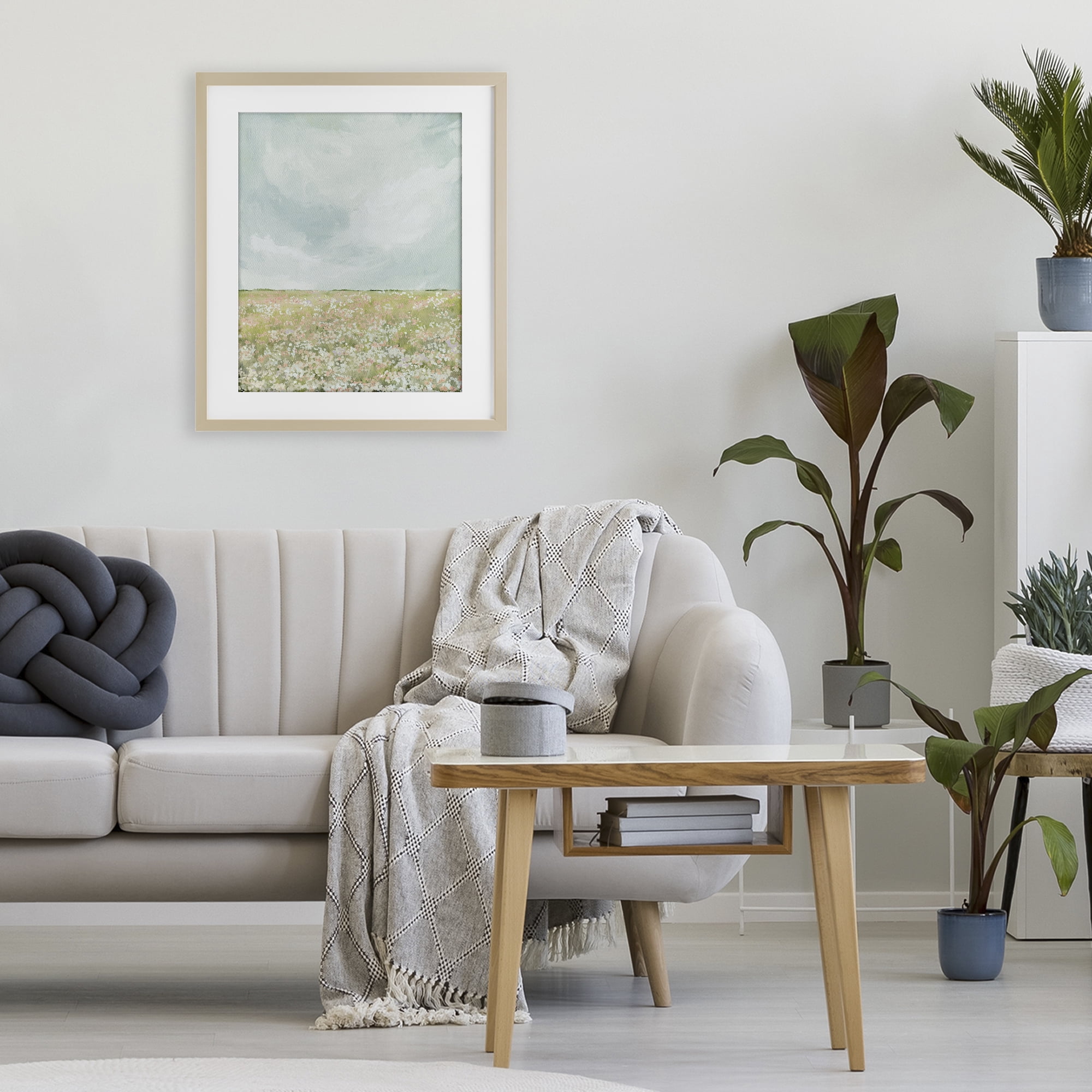 Stupell Industries Budding Field In Spring Birch Framed Print Under Glass, design by Leah Straatsma