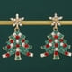 thumbnail image 1 of Adornos navideños, regalos navideños, pendientes de árbol de Navidad, pendientes navideños, regalos navideños para novias, pendientes de aleación para la familia., 1 of 6
