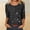 Black, variant on Women's Retro Wave Graphic Tee Crew Neck Short Sleeve Regular Fit Casual Lightweight Summer Top