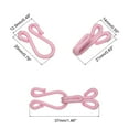 thumbnail image 2 of Ganchos y Ojos de Coser Unique Bargains 12uds Poliéster Cubierto Rosa 37mm, 2 of 6
