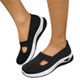 thumbnail image 6 of AUDeals Womens Breathable Orthopedic Slip On Tennis Shoes Arch Support Anti Skid Walking Sneakers (Black, 8), 6 of 9