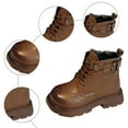 thumbnail image 5 of CAICJ98 Boys' Girls' Boots Combat Snow Boots Waterproof Non-Slip Fashion Work Ankle Boots with Lace Up Side Zipper Hiking Boots for Boys Girls (Toddler/Little Kid/Big Kid),2, 5 of 9