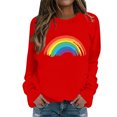 thumbnail image 1 of EHQJNJ Sweatshirts pour Femmes Coupe Ample Décontractée Col Rond Imprimé Sweatshirt à la Mode Pull à Capuche pour Usage Quotidien Sweatshirts Graphiques pour Femmes Pull Amusant, 1 of 4