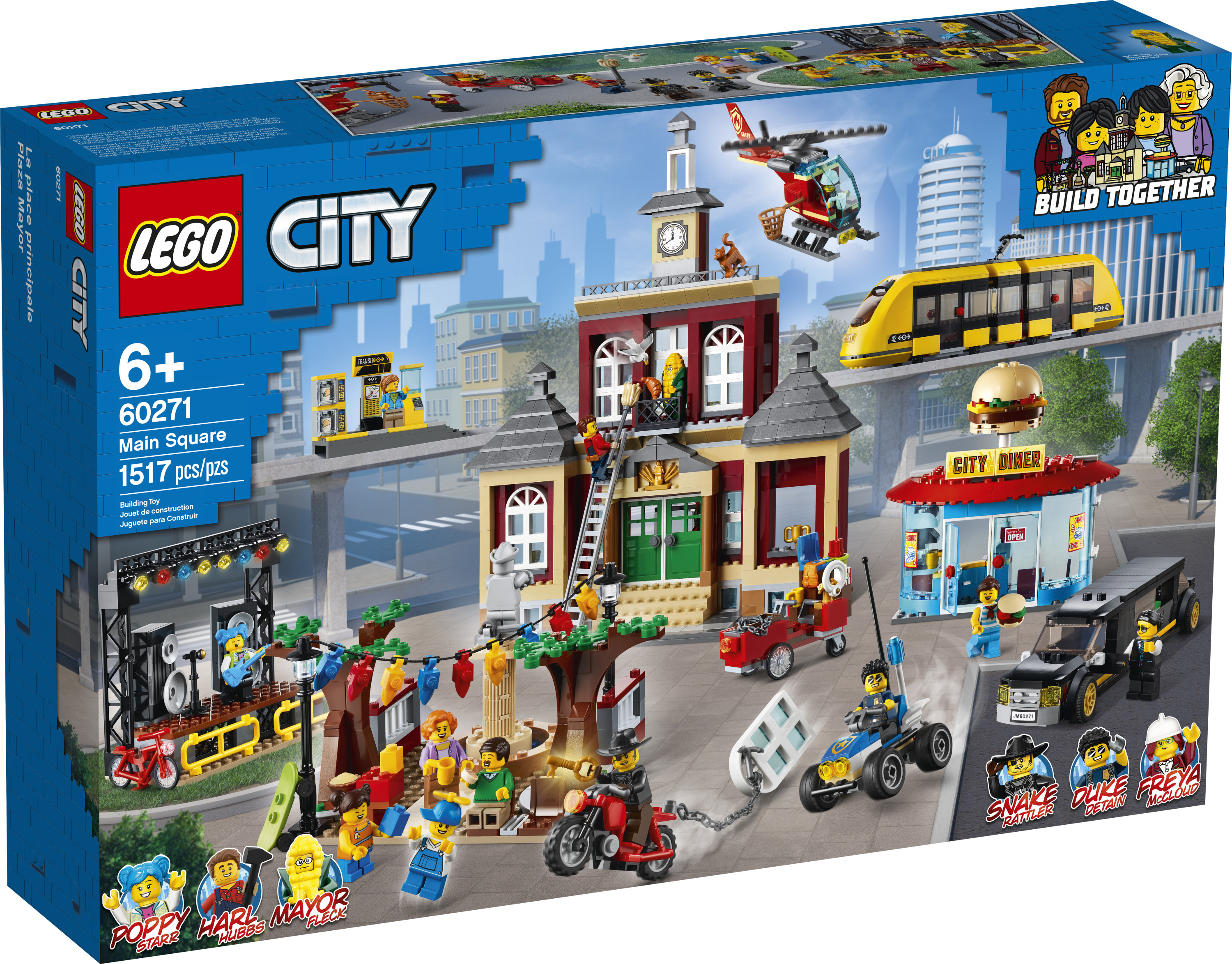 LEGO City Main Square 60271 Cool Building Toy for Kids (1,517 Pieces) - image 5 of 7