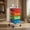 Transparent Multicolor, variant on Demi Bonn 4-Drawer Cart Storage Bin Organizer Rolling with 4 Universal Casters, White