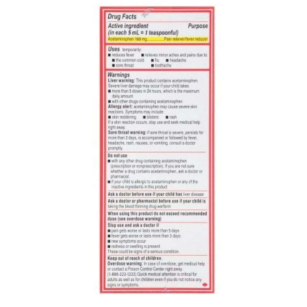 3 Pack - TYLENOL Children's Pain - Fever Relief, Cherry Blast Liquid, 4oz Each