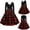 Red 2, variant on BLTIBY 2024 Vintage Christmas Dress for Women Fall Winter V Neck Long Sleeve 1950s Cocktail Pleated Dresses Evening Party Prom Outfits Knee-Length with Belt Red 2 XL