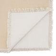 thumbnail image 2 of Fennco Styles Fringe Border Design Cotton Table Runner 16" W x 72" L - Natural Table Cover for Christmas, Holiday, Dining Table, Everyday Use, Banquets and Special Occasion, 2 of 4