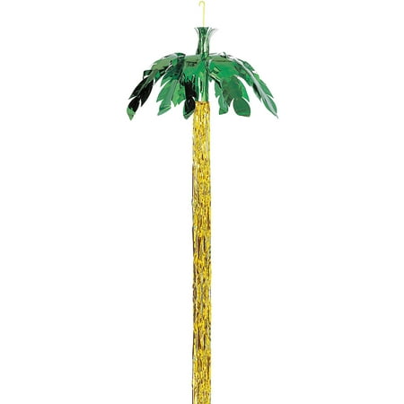 Foil Palm Tree Hanging Decoration, 8 ft, 1ct
