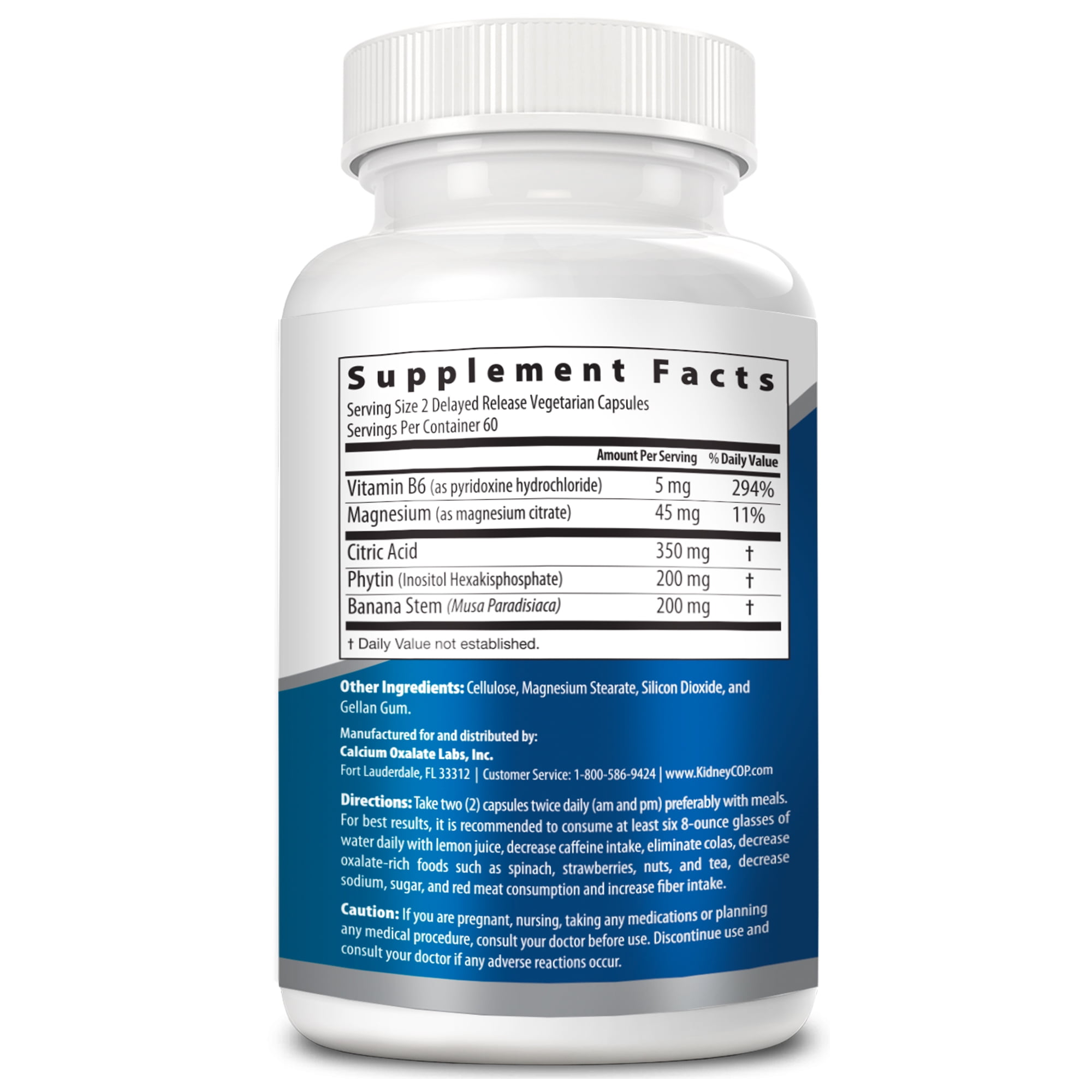 Kidney COP Patented Supplement for Calcium Oxalate Stones