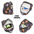 thumbnail image 5 of FORMRS Mini Backpack Purse for Women Travel Daypack Casual Shoulder Bag, Halloween Orange Ghosts, 5 of 7