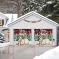 thumbnail image 4 of Fsddascl 7 x 8 Ft Christmas Garage Door Cover, Red Plaid Snowman Christmas Large Garage Door Banner, Xmas Tree Rustic Snowflake Hanging Garage Mural Background for Indoor Outdoor Xmas Party Supplies, 4 of 9