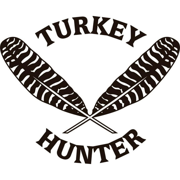 Turkey Hunter With Feather Animal Hunting ative Deer Predator Doe Hunting Bow Arrow Bulls Eye Wilderness Camouflage Holiday Gift Ideas Girl Boy Bedroom Wall Decal Sticker - Size: 18 Inch x 26 Inch