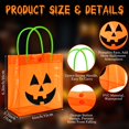 thumbnail image 2 of Bolsas de plástico con forma de calabaza para Halloween, Sweetude, 12 paquetes con asas, 2 of 6