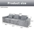 thumbnail image 4 of Newest Modern 3-Seater Convertible Modular Sectional Sofa Set Popular Compression Sofa, 4 of 8