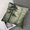 thumbnail image 7 of nygtbtfer Watercolor Green Tree Pillow Covers,Nature Themed Throw Pillows Rustic Forest Decorative Pillow Case Decor Square Cushion Cover for Home Sofa Outdoor  White, 7 of 7