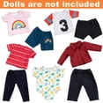 thumbnail image 2 of K.T. Fancy 5 Sets Baby Doll Clothes 14-18 Inch Doll Clothes Outfits Casual Wear for Baby Doll, 16 Inch Baby Doll Clothes 17 in Boy Doll Clothes 18 inch Doll, 2 of 6