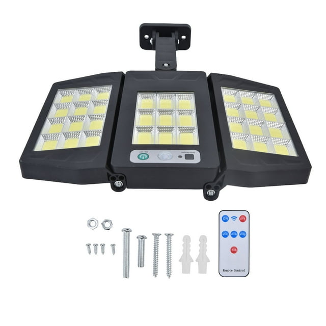 Luz de jardín, luz de pared solar 33COB Lámpara de calle para exteriores Luz de pared solar de primera línea Jadeshay A