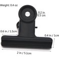 thumbnail image 2 of Black Metal Bulldog Clips, 20 Pack 51mm Large Hinged Paper Clips for Grocery Bags, Photos, Arts and Crafts, Office Supplies (51mm), 2 of 3
