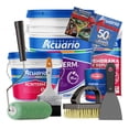 thumbnail image 1 of Kit Para Impermeabilizar Combo Hagalo Usted Mismo Acuario Acriterm 5 Años 19 Litros Color Terracota Resanador + Sellador + Malla + Impermeabilizante + Espatula + Rodillo + Brocha + Cepillo, 1 of 7