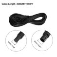 thumbnail image 4 of Unique Bargains 2 Pcs 6 Pin 19.69ft 600cm Backup Camera Extension Cable Dash Camera Cord Wires Car Rear View Camera, 4 of 6