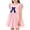 Pink, variant on Auroural Toddler Girl Dresses 5T Holiday Girls' Dresses Children's Skirts Children's Bow Princess Dresses Girls' Flying Sleeve Dresses 5-6 Years