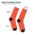 thumbnail image 3 of KLL Salmon Fish Meat Print Cool Socks Men's Women's Crew Socks Funny Crazy Novelty Stockings, 3 of 7