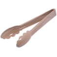 thumbnail image 6 of Soro Essentials- Set of 12- Polycarbonate 9” Tong Beige Color- Utility Tong with Scallop Edge Salad Serving Tongs Appetizers Tongs Small Kitchen Tongs for Party Coffee Bar Buffet Kitchen, 6 of 6