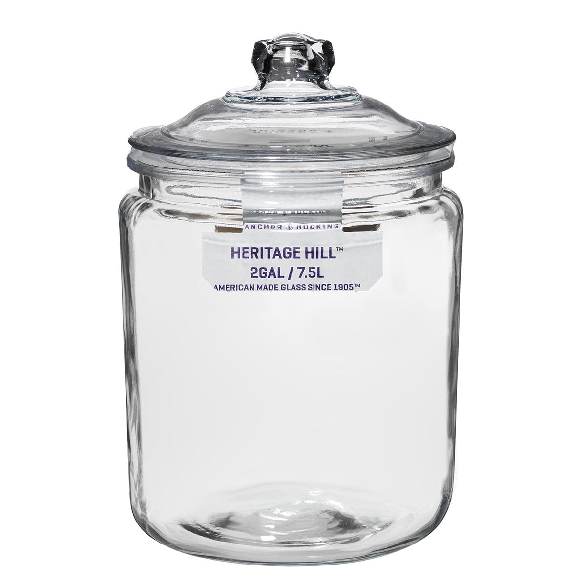 Anchor Hocking 2-pack 1-Gallon TrueFit Glass Storage Jars with Lids