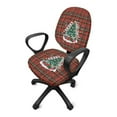 thumbnail image 2 of ZUXONGSY Christmas Tree Stripes Desk Chair Cover Pack of 2 Desk Armchair Cover with Elastic Edge Exquisite Chair Protector Easy to Install and Clean for Home Christmas Decor, 2 of 7