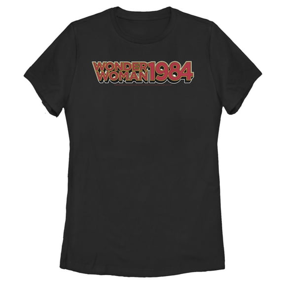 Women's Wonder Woman 1984 Retro WW Logo  Graphic Tee Black Small
